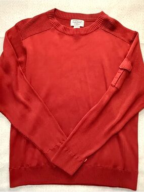 Levi’s Quality Sweaters Red Cotton Crewneck - Utility Pocket - Size L
